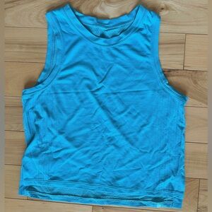 lululemon athletica Train to Be Tank Top Size 2 Turquoise Tide